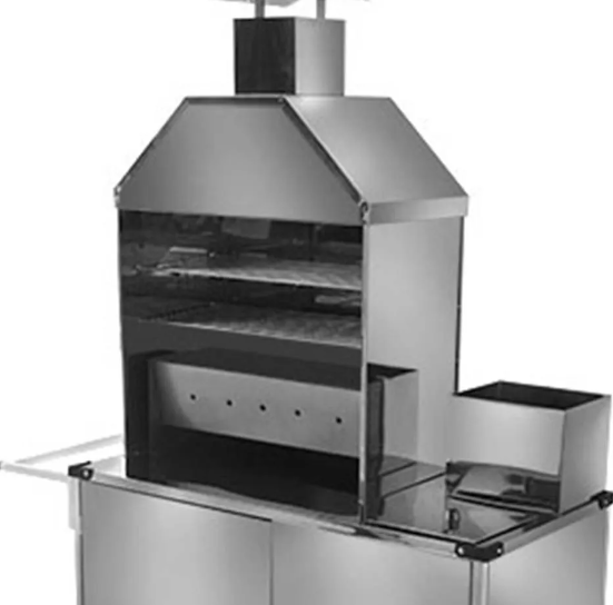 Carrinho de Churrasco Cefaz Luxo Inox Rodas Maciças L03M