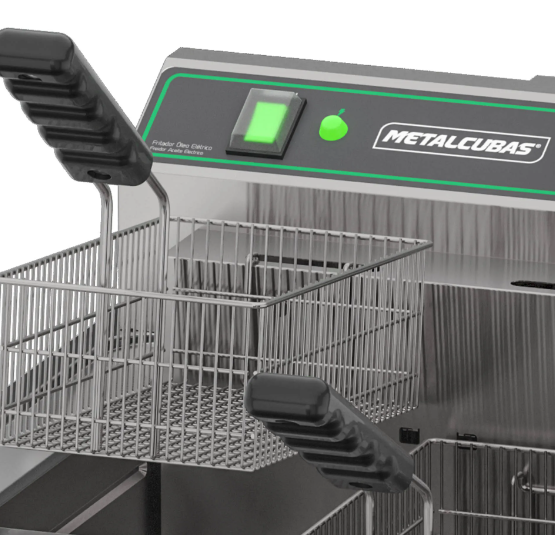 Fritadeira Elétrica Zona Fria com Pedestal Metalcubas 15 Litros FOE15P 8000W 220V