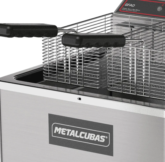 Fritadeira Elétrica Água e Óleo Metalcubas 18 Litros GFAO18M 220V